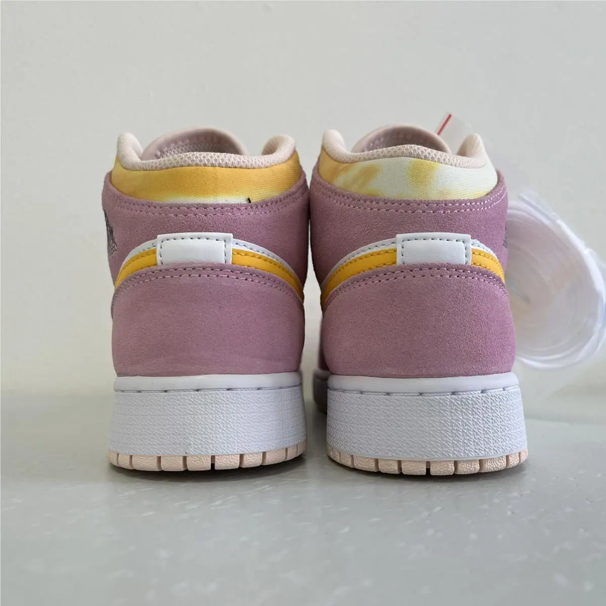 Nike shoes - Air Jordan 1 Mid SE - LT Arctic Pink/University Gold (UPC: 194956630142) 3