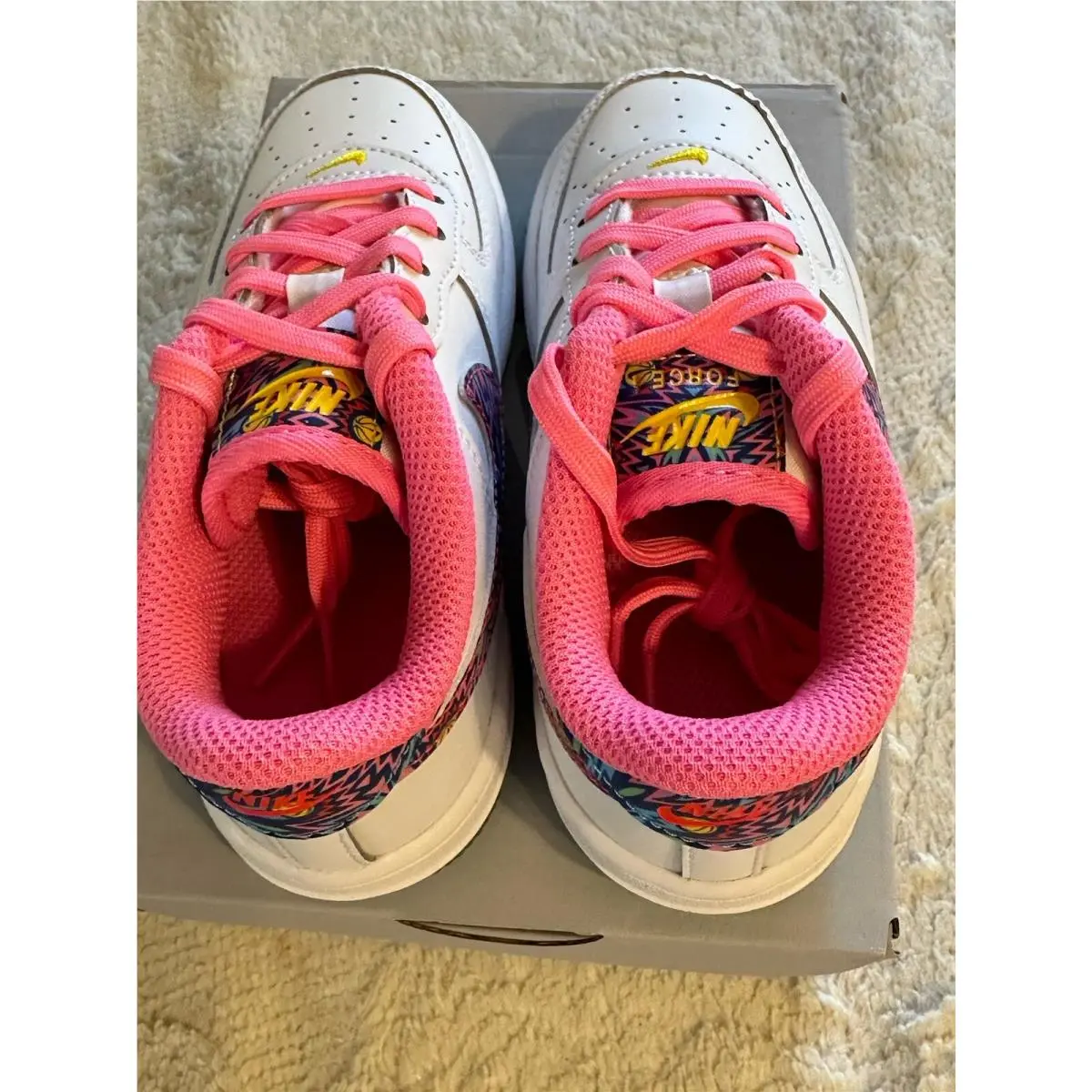 Nike shoes - Nike Air Force 1 - Air Force - FJ3483-100 - White/Multi-Color-Pink Glow (UPC: 196605141498) 3