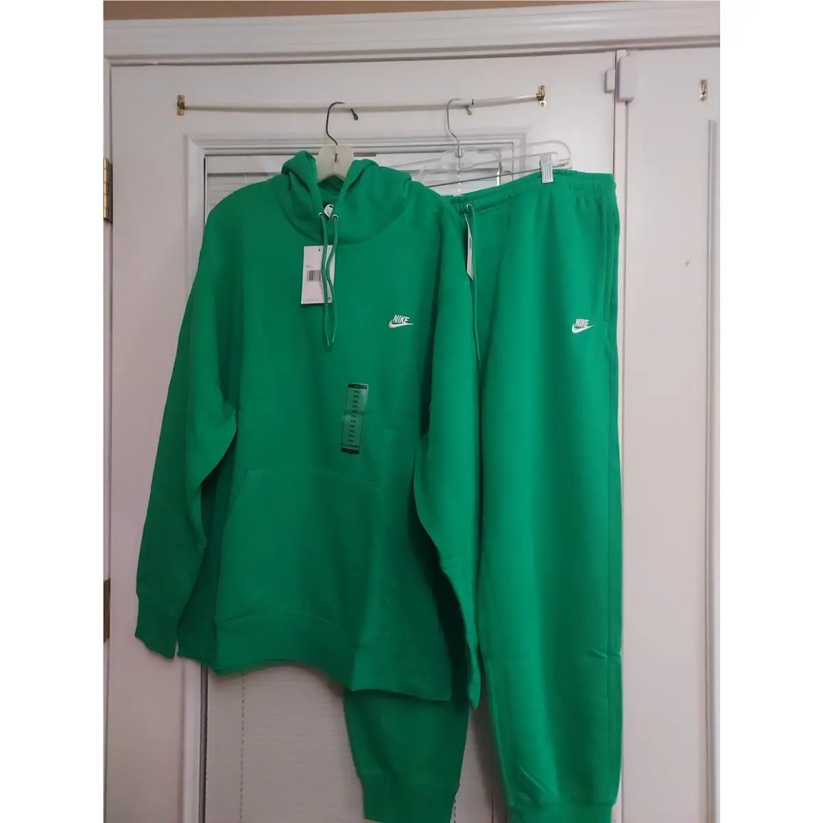 Nike Size Xxl Green Sportswear Fleece 2 Piece Joggers Set 3