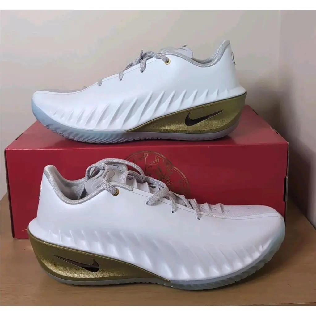 Nike G.t. Cut 4 Basketball Shoes Men`s White Men Sz. 10 IB6730-100 No Lid