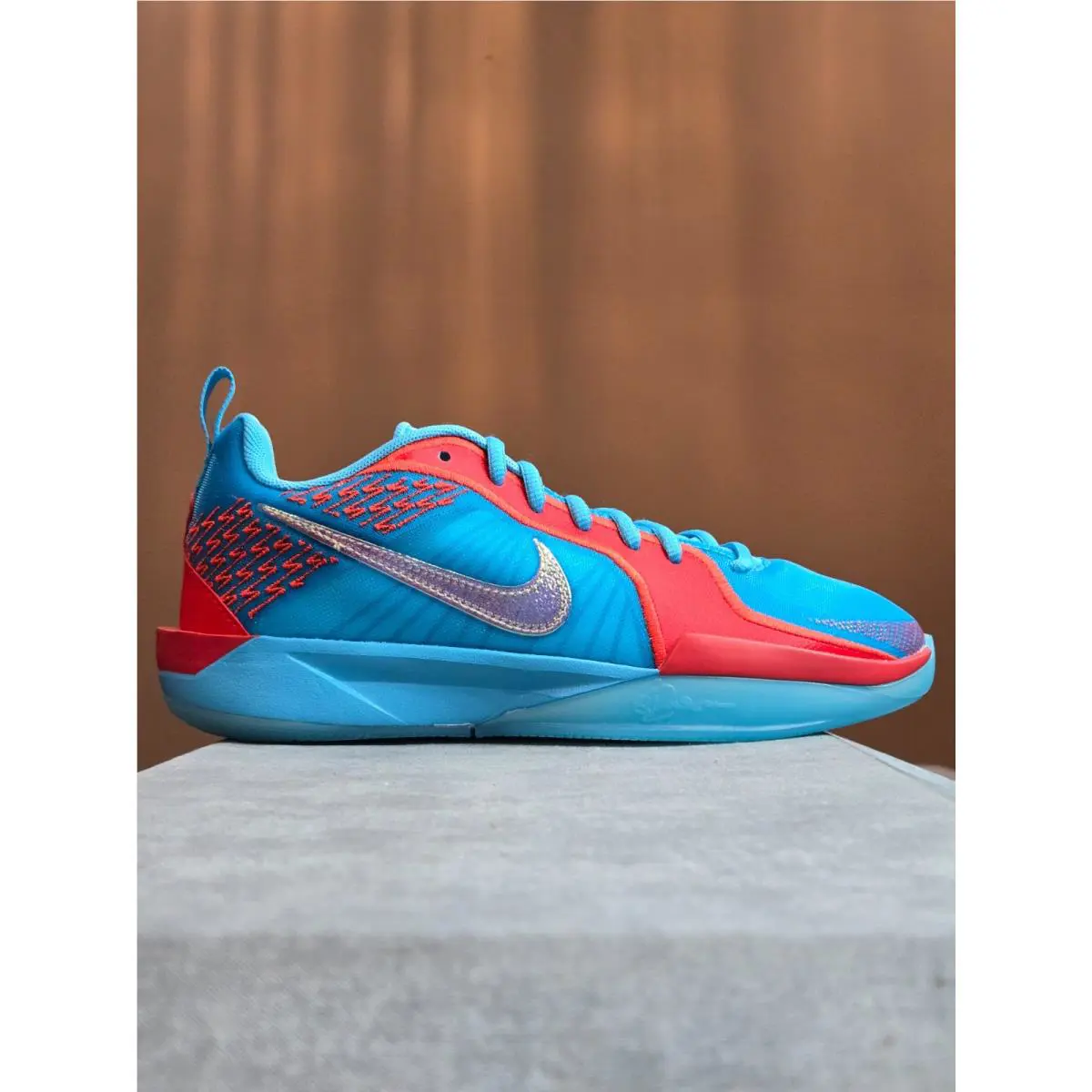 Nike Sabrina 2 Slurpee Baltic Blue White Lt Crimson Size 5Y/ 6.5W FQ7376-400