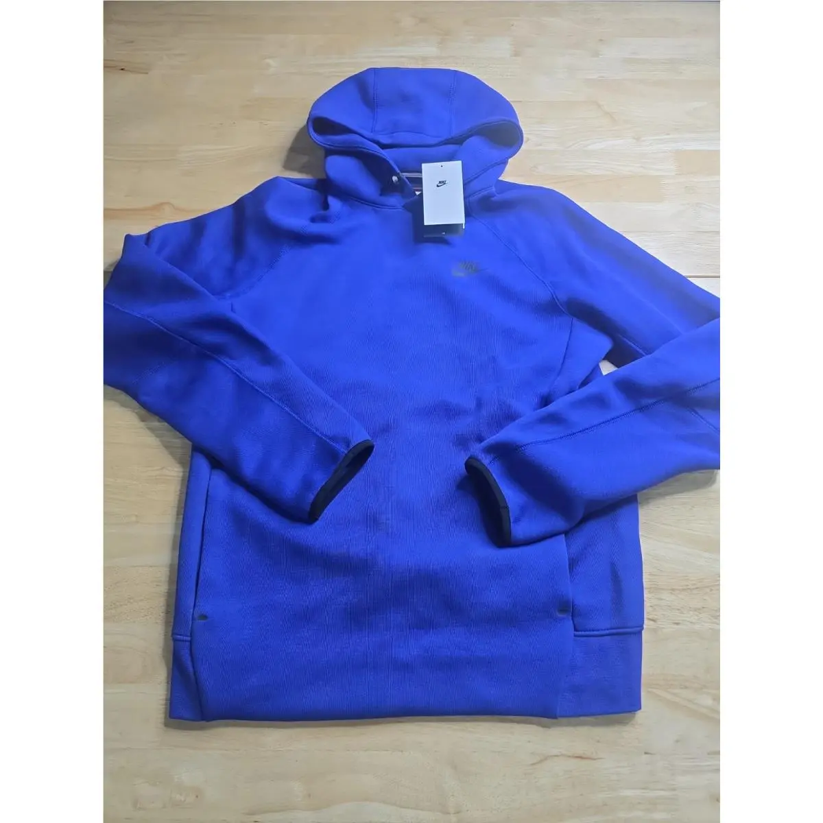 Nike Sportswear Tech Fleece Pullover Hoodie Blue Medium Tall FB8016-539