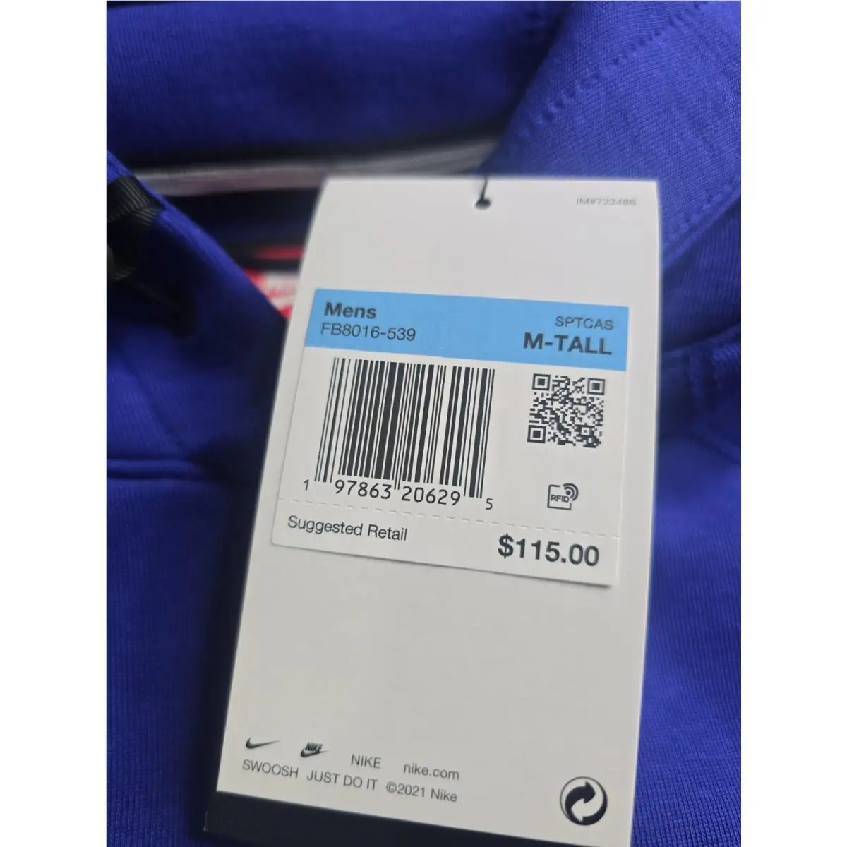 Nike clothing - FB8016 539 - FB8016 539 - Blue (UPC: 197863206295) 3