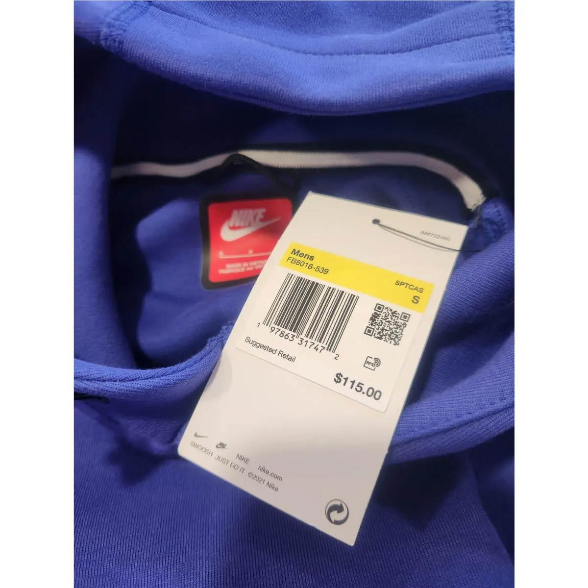 Nike clothing - FB8016-539 - FB8016-539 - Blue (UPC: 196607418444) 1