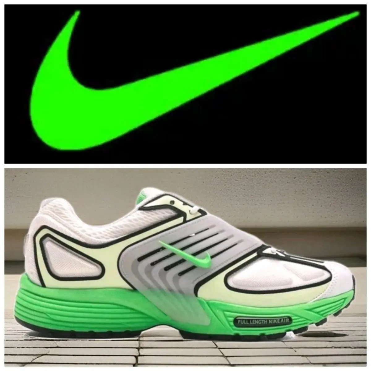 Men`s SZ 12 Nike Pegasus Wave Summit White / Green Strike / Grey 1B0612-103