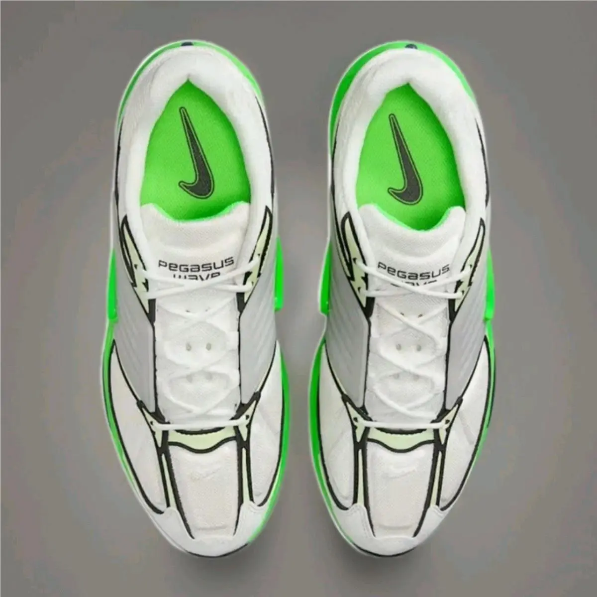 Nike shoes - Pegasus Wave - Pegasus Wave - 1B0612-103 - White, Green, Gray, Black (UPC: 197862865875) 7
