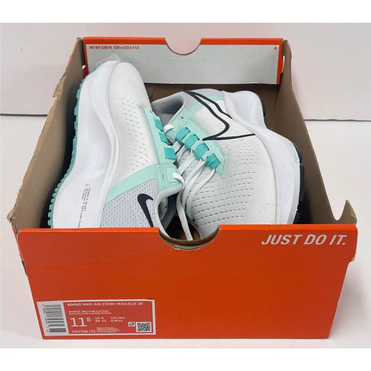 Nike shoes - CW7358102 - CW7358102 - WHITE/GREY PURE PLATINUM (UPC: 194955856475) 9