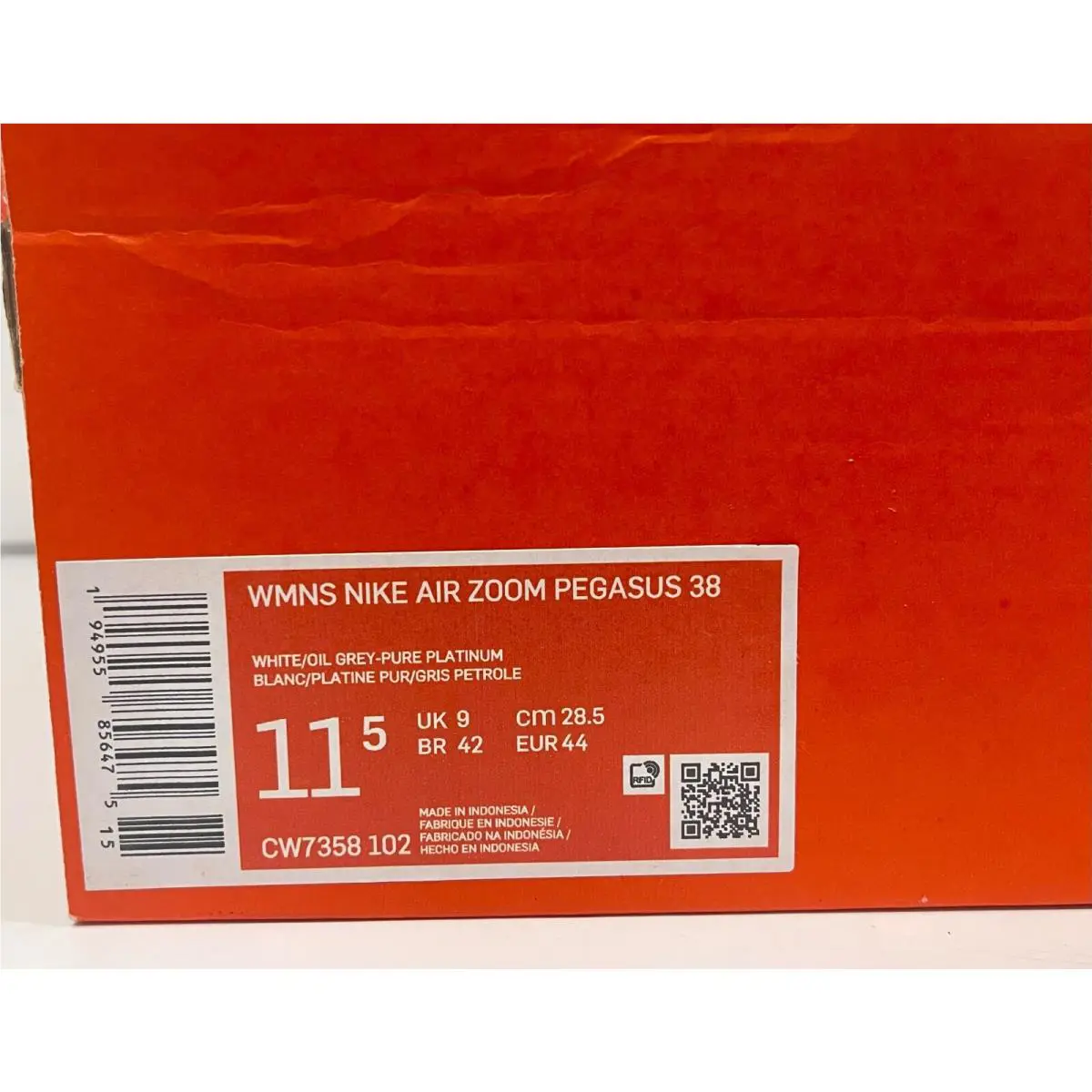 Nike shoes - CW7358102 - CW7358102 - WHITE/GREY PURE PLATINUM (UPC: 194955856475) 8