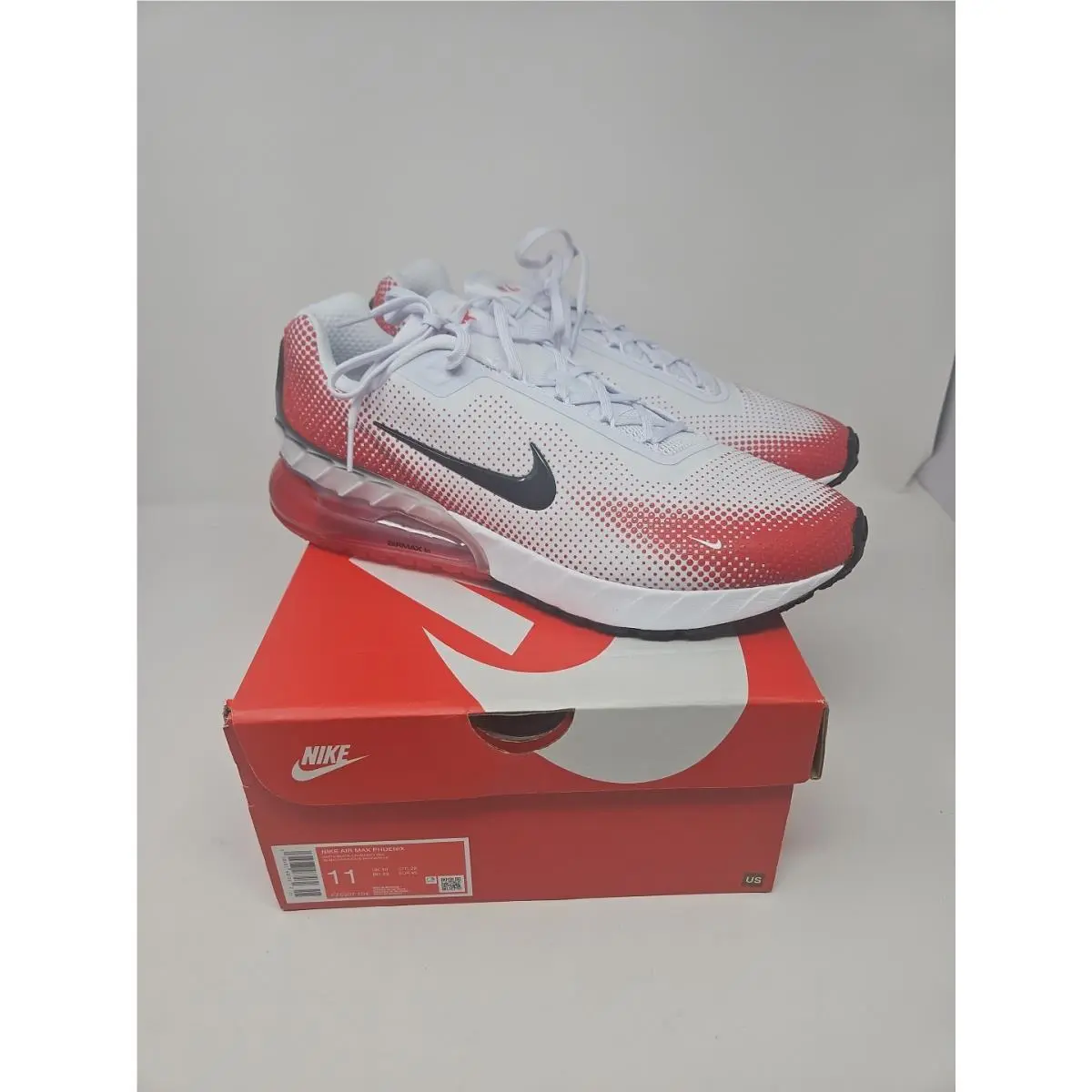 Nike Air Max Phoenix University Red/white/black Men`s Size 11