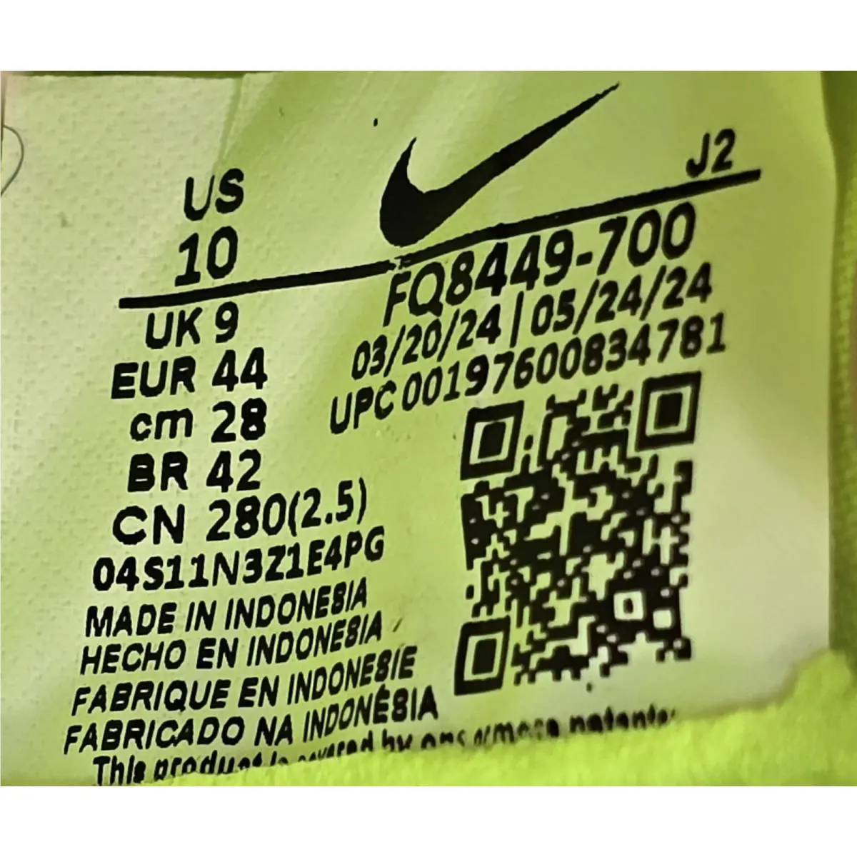 Nike shoes - Nike Zoom Vapor 16 Academy TF - FQ8449-700 - Green (UPC: 197600834781) 10