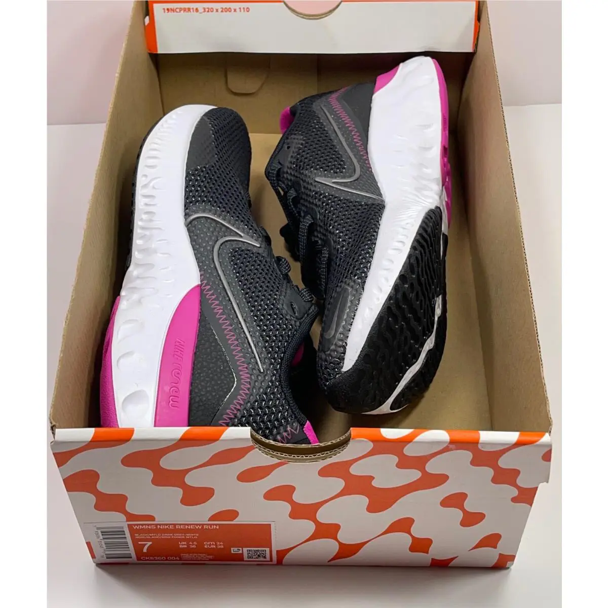Nike shoes - Nike Renew Run - Renew Run - CK6360-004 - Black MTLC DARK GREY WHITE (UPC: 193656312457) 7