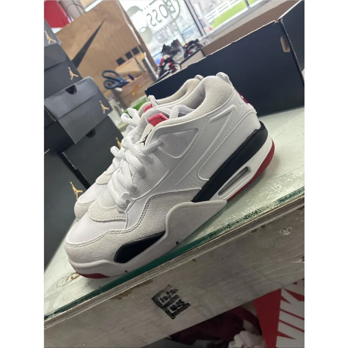 Nike shoes - Air Jordan 4 - Air - White, Manufacturer: White/Black/Neutral Grey/Varsity Red (UPC: 197862986495) 8