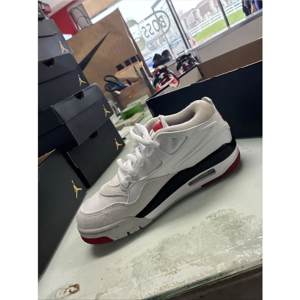 Nike shoes - Air Jordan 4 - Air - White, Manufacturer: White/Black/Neutral Grey/Varsity Red (UPC: 197862986495) 9