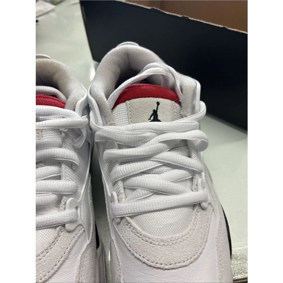 Nike shoes - Air Jordan 4 - Air - White, Manufacturer: White/Black/Neutral Grey/Varsity Red (UPC: 197862986495) 1