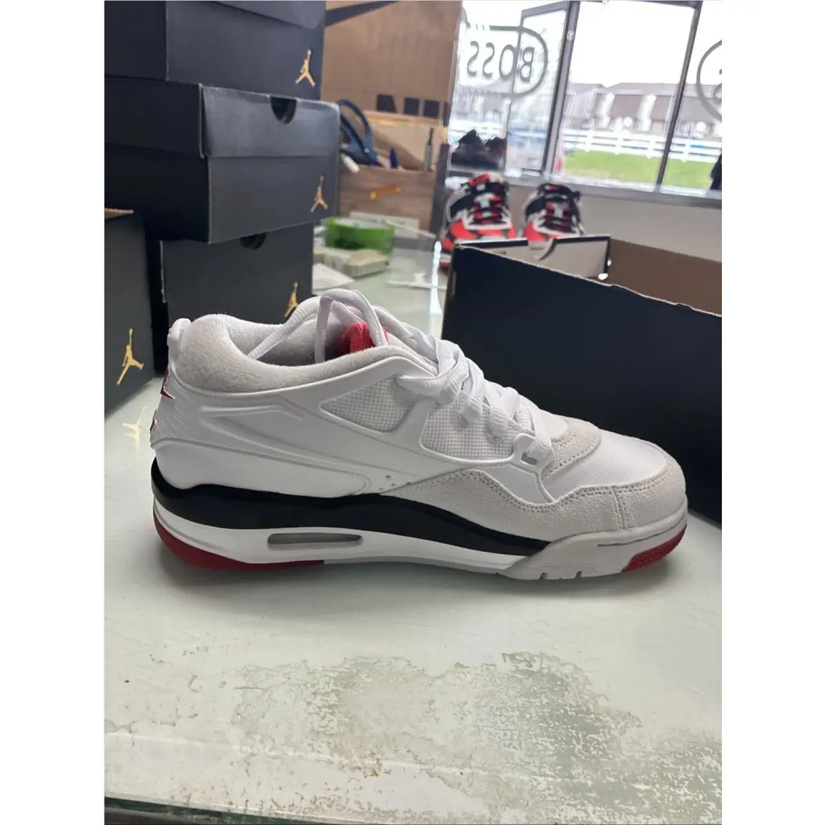 Nike shoes - Air Jordan 4 - Air - White, Manufacturer: White/Black/Neutral Grey/Varsity Red (UPC: 197862986495) 5