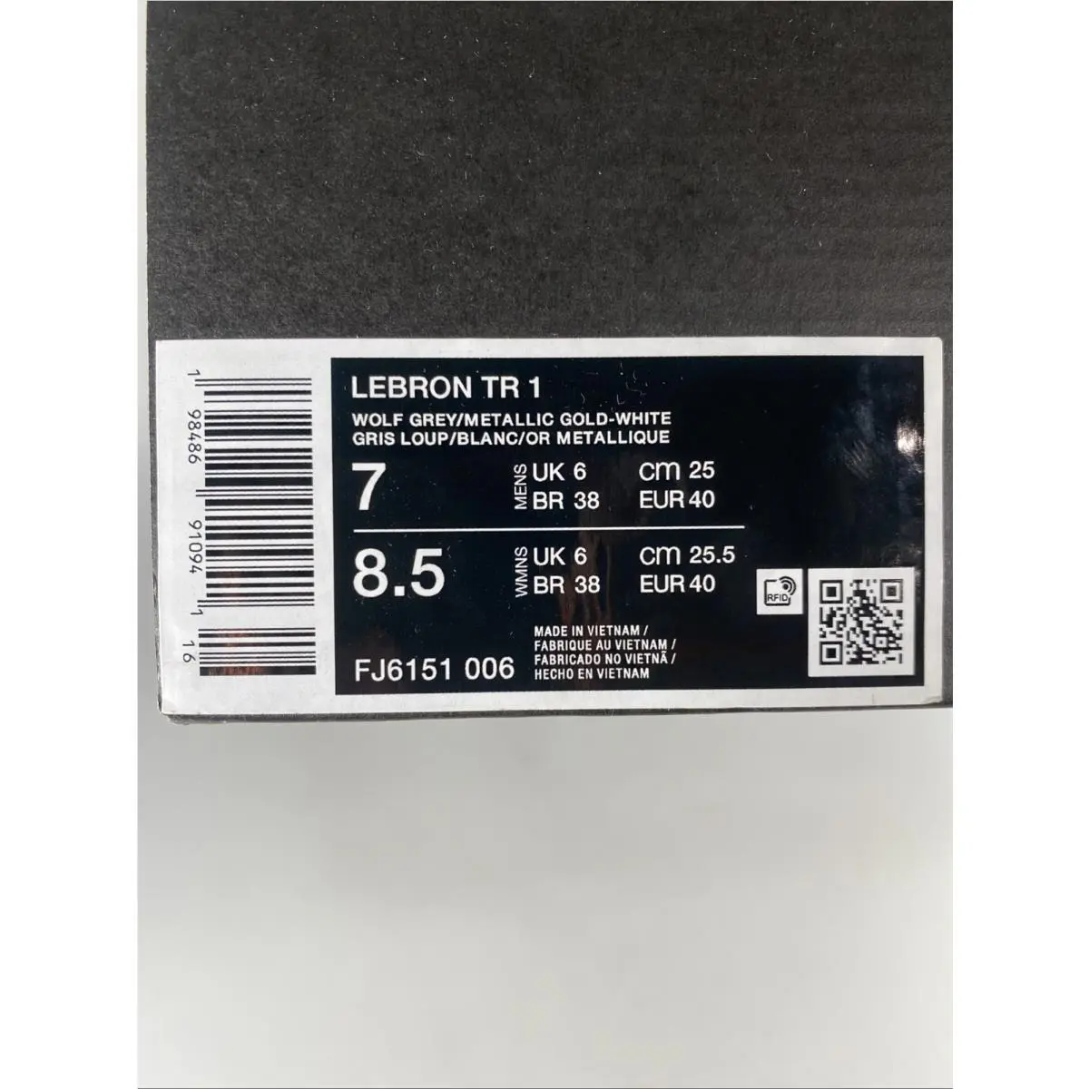 Nike shoes - Nike Lebron TR - Lebron - FJ6151 006 - Wolf Grey/Metallic Gold-White (UPC: 198486910941) 7