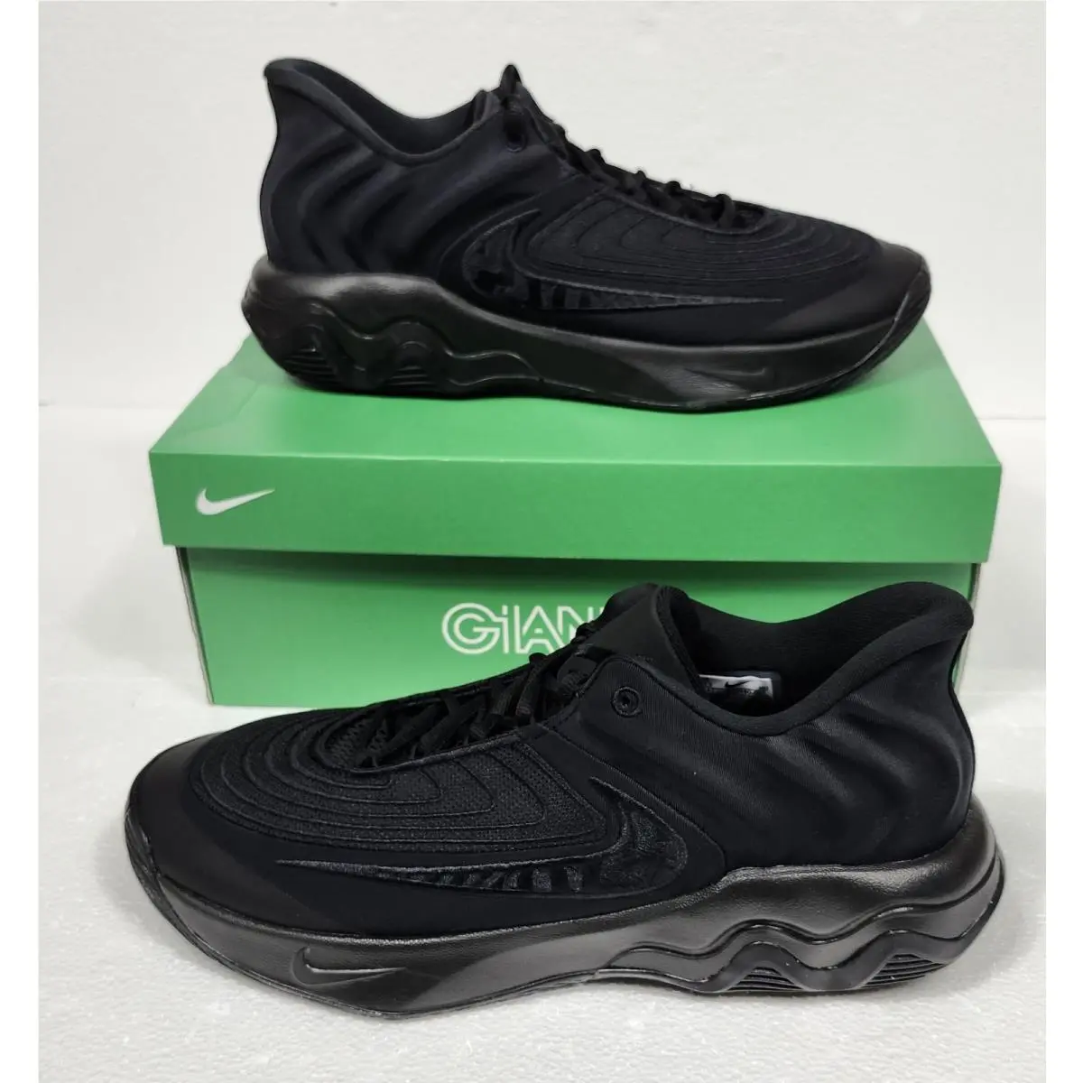 Men`s Nike Shoes Size 8.5 Giannis Immortality 4 Triple Black Basketball Sneaker