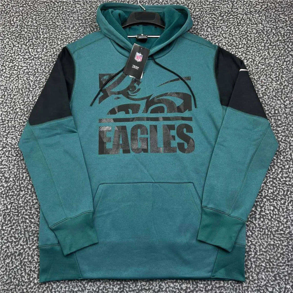 Nike Dri-fit Hoodie Men Large Philadelphia Eagles Nfl Long Sleeve Pullover L