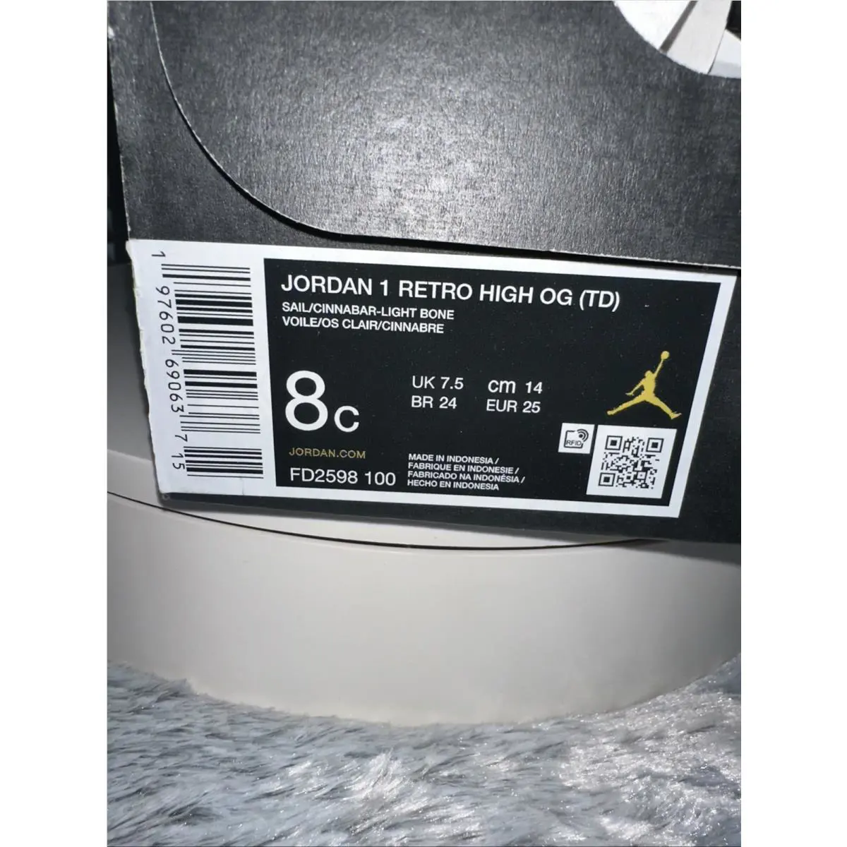 Nike shoes - Jordan 1 - FD2598 100 - Sail/Cinnabar-Light Bone 11