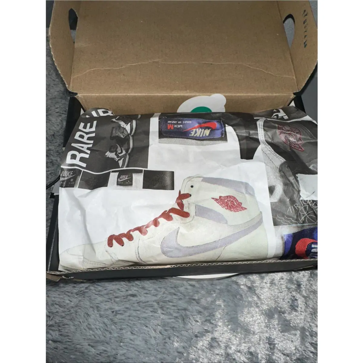 Nike shoes - Jordan 1 - FD2598 100 - Sail/Cinnabar-Light Bone 12