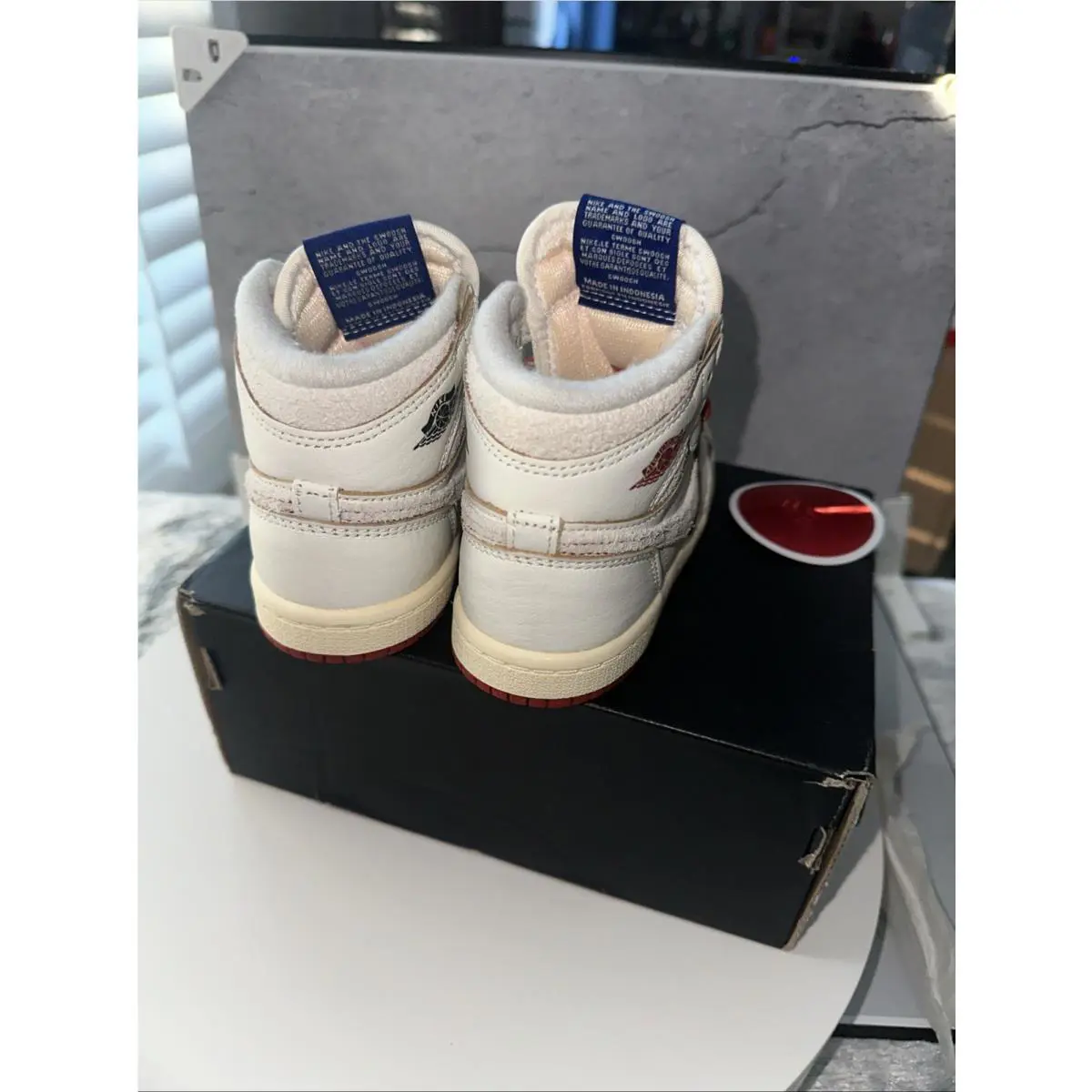 Nike shoes - Jordan 1 - FD2598 100 - Sail/Cinnabar-Light Bone 7