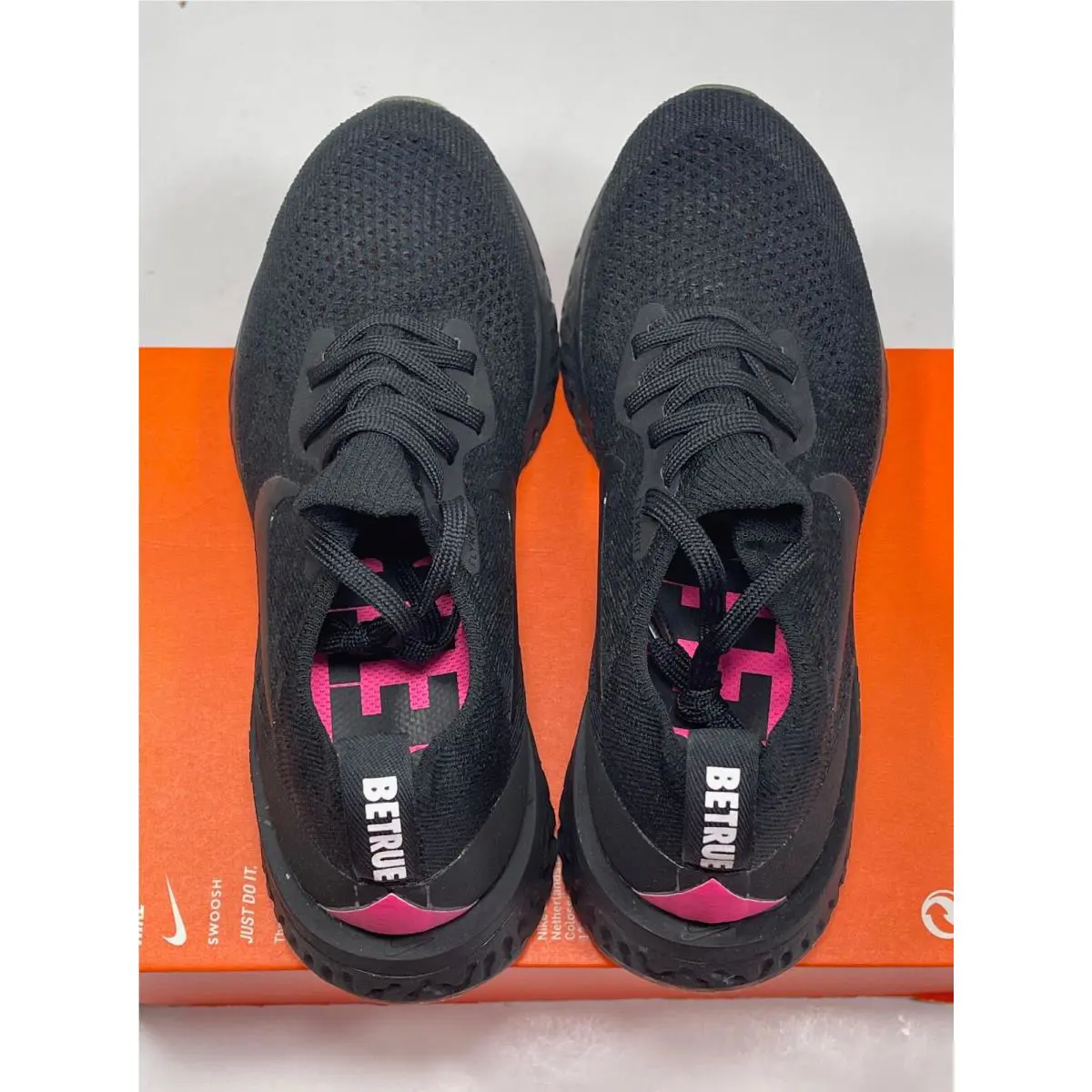 Nike shoes - Nike React - React - AR3772 001 - BLACK/PINK BLAST (UPC: 885179318459) 6