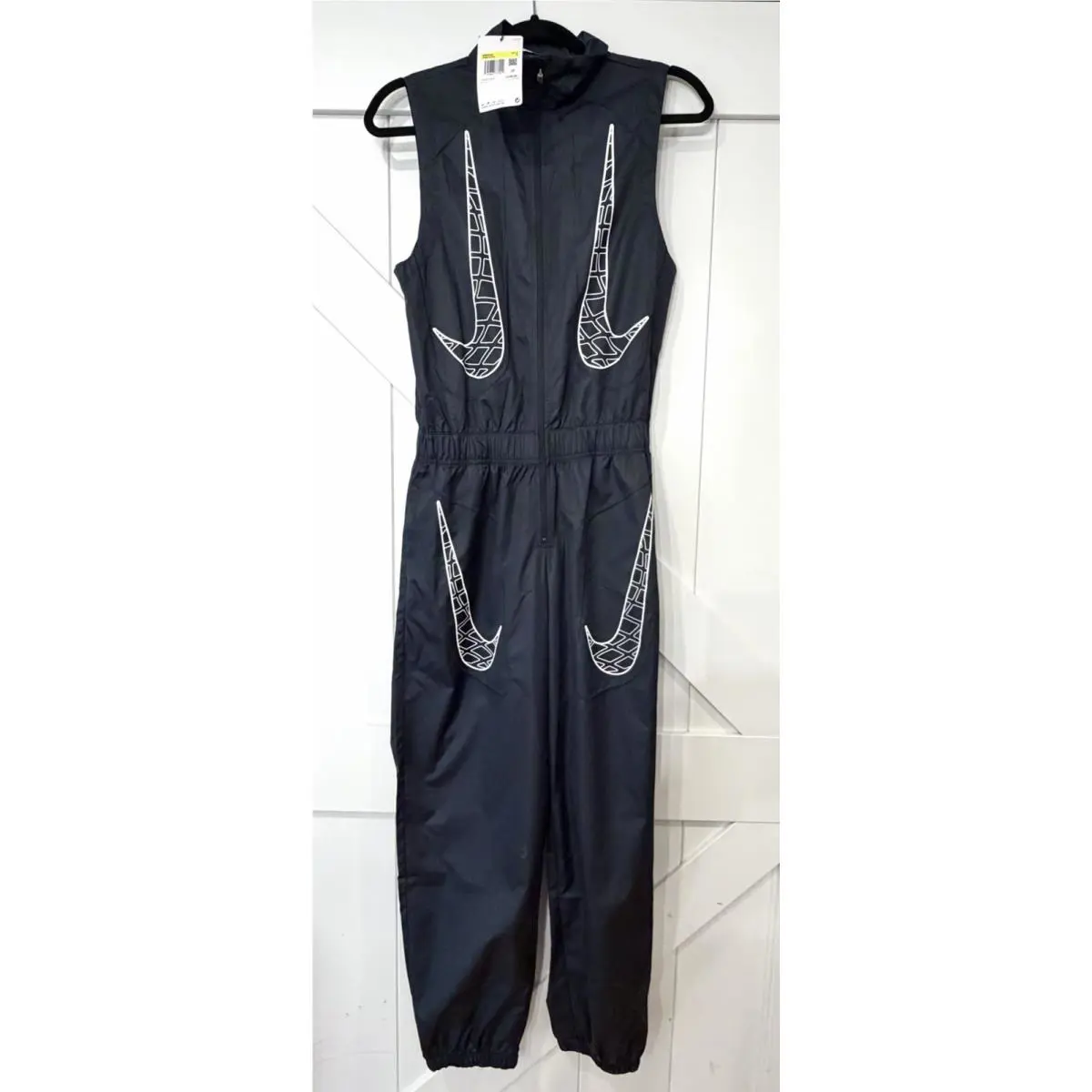 Nike Sportswear Air Max Day Jumpsuit Womans Small DM6078-100 Black