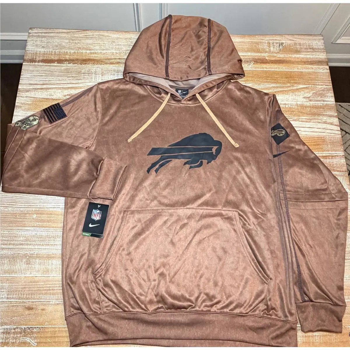 Buffalo Bills Salute To Service Hoodie Men’s L Desert Camo Nike Nfl Onfield
