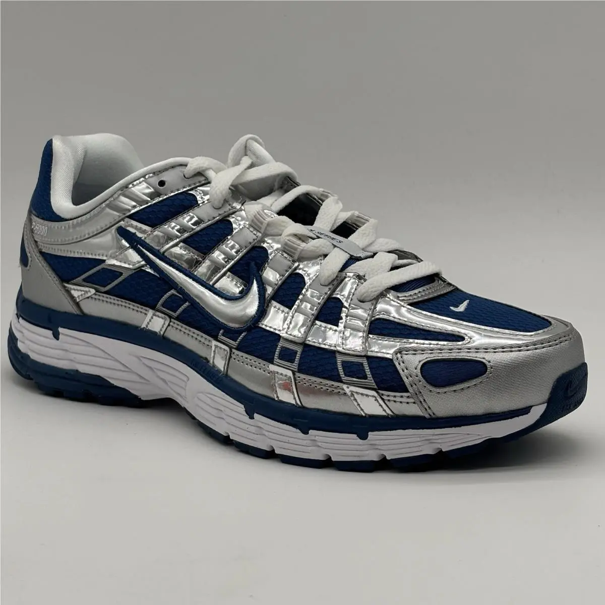 Nike P-6000 Court Blue White Silver IQ9390 476 Men Size 11 Sneakers