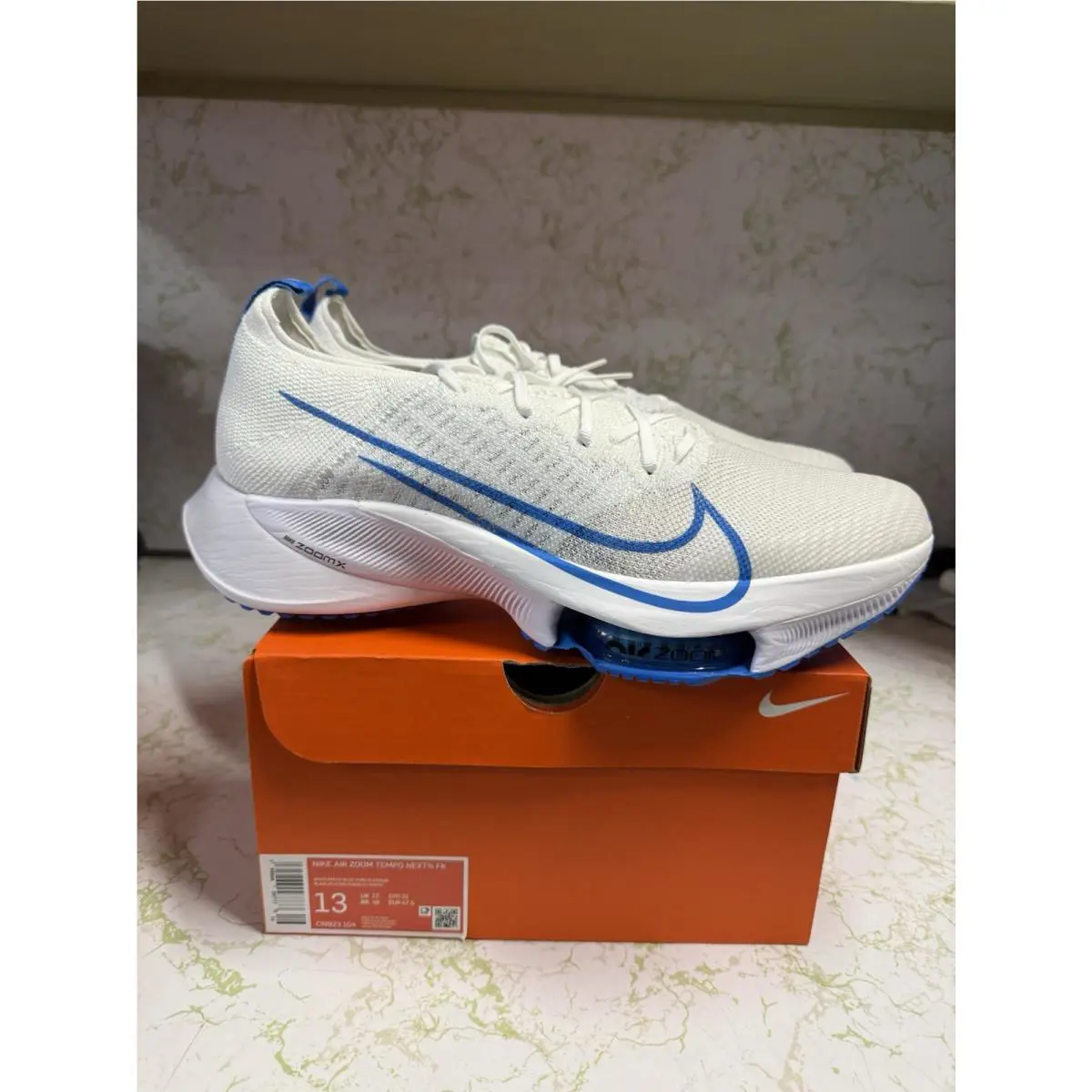 Nike Men Air Zoom Tempo Next% FK Flyknit Running Shoes Size 13 CI9923-104