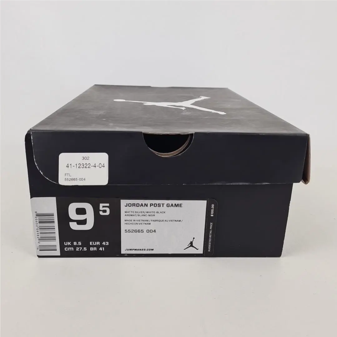 Nike shoes - Air Jordan Post Game 552665-004 - 552665-004 - Matte Silver/White/Black (UPC: 820652089822) 6