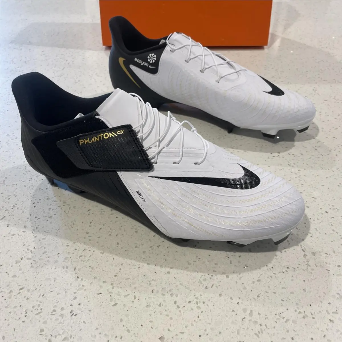 Nike Phantom GX II Academy Flyease Fg/mg Soccer Cleats FD6724-100 Men`s Size 13