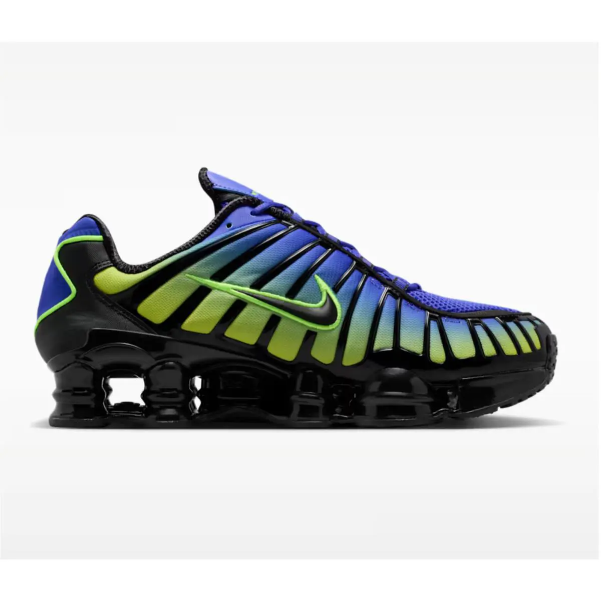 Nike Shox TL Shoes Sneakers Lapis Volt Ice Black Men`s Size 7.5 AV3595 401