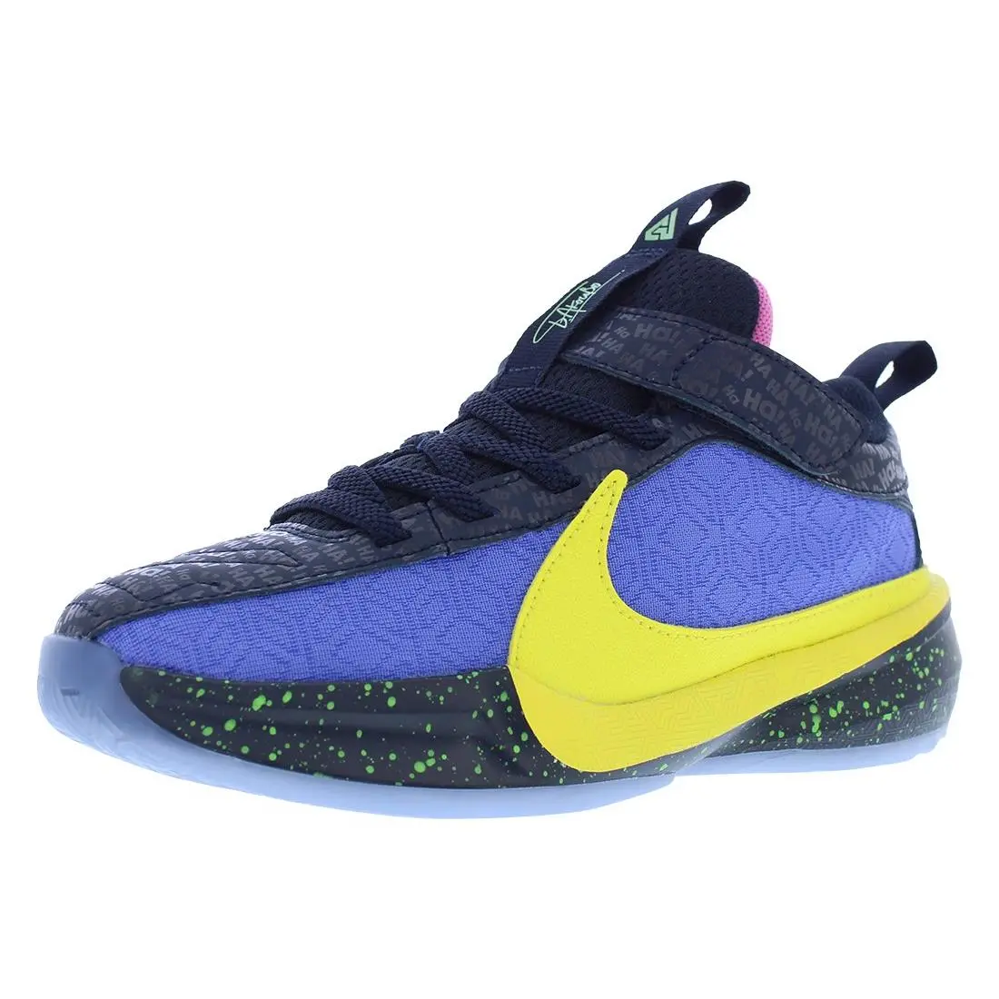 Nike Freak 5 SE PS Boys Shoes Size 2.5 Color: Blue Tint/opti Yellow/blue Joy
