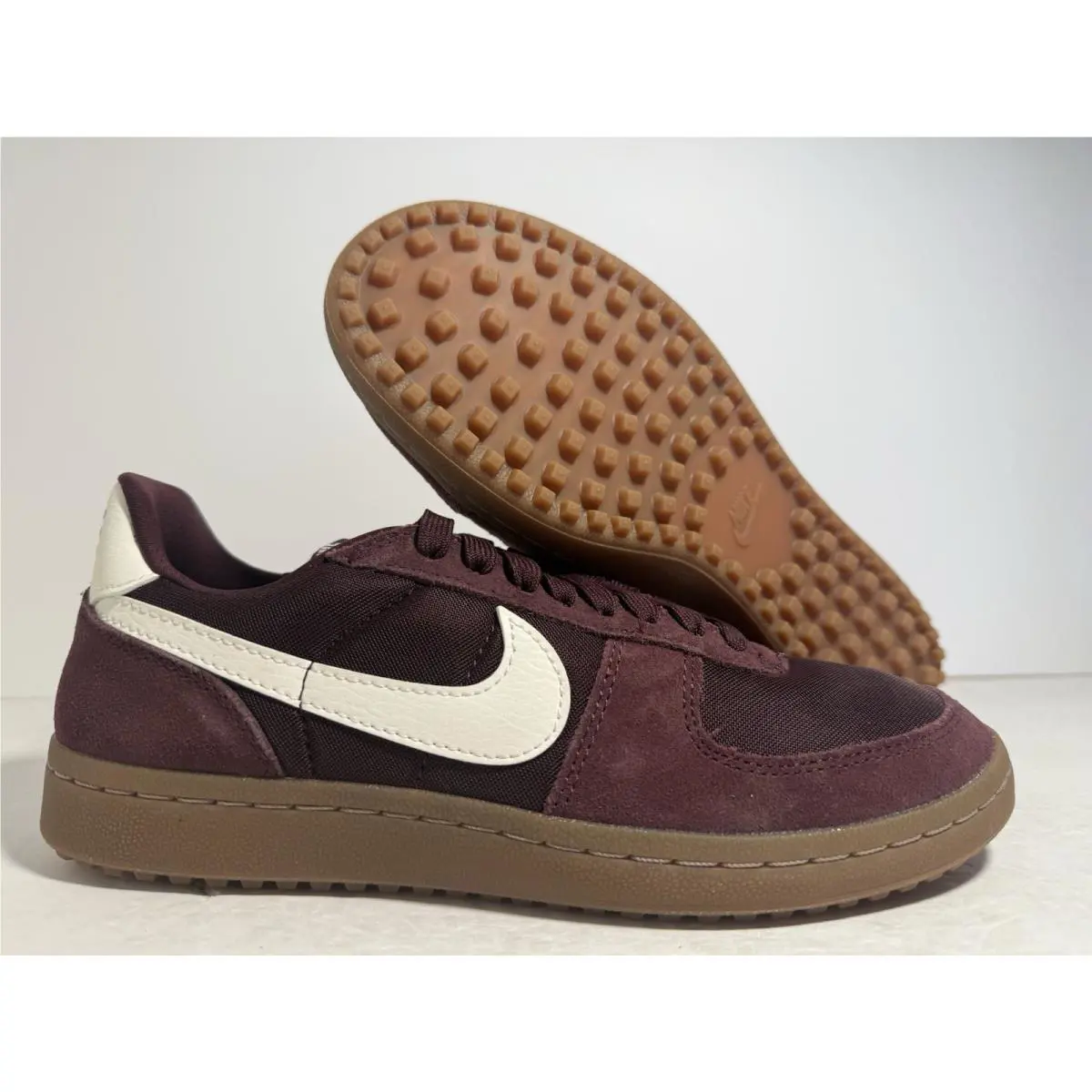 Nike Field General Shoes Burgundy Crush Brown Women Size 10 / Men Size 8.5