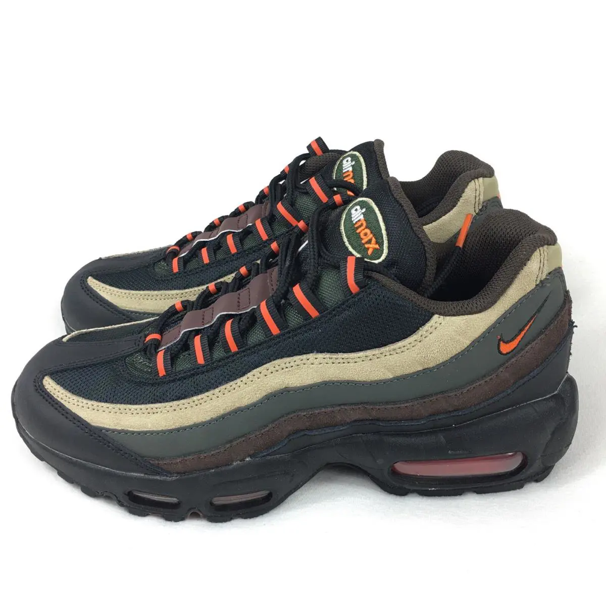 Nike Air Max 95 Dark Army Orange Blaze Tweed DH4754-300 Men`s 7