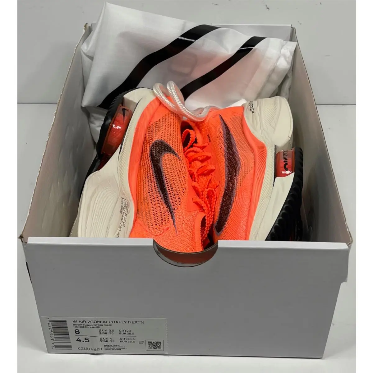 Nike shoes - Nike Air Zoom Alphafly - Air Zoom Alphafly - CZ1514-800 - Bright Mango (UPC: 194497200286) 9