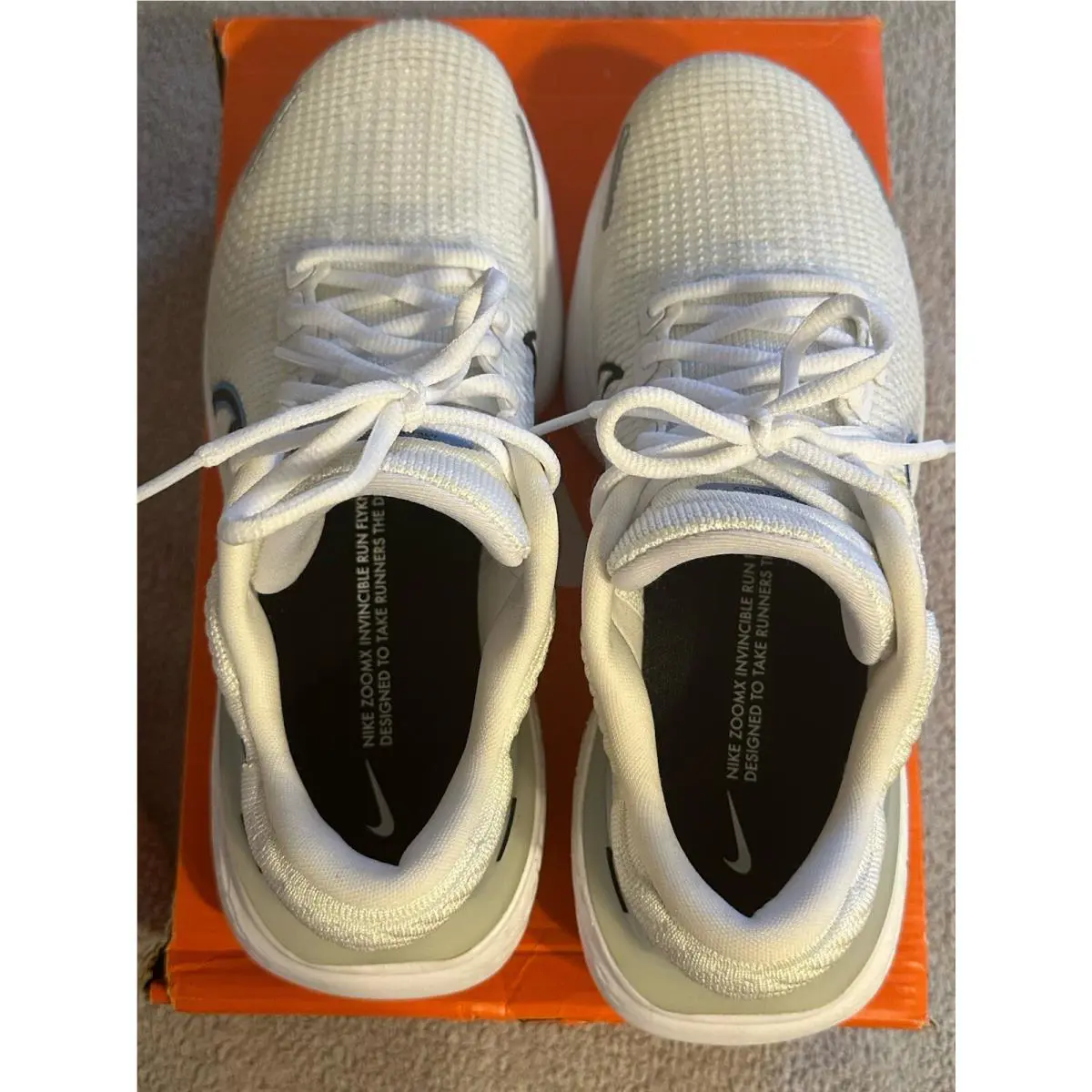 Nike shoes - Nike ZoomX Invincible - ZoomX Invincible - DH5425 - White/Black/University Blue (UPC: 00195866197336) 0