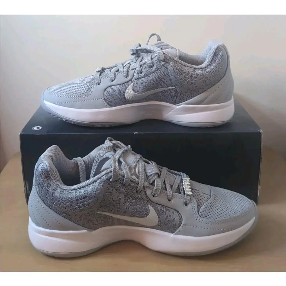Nike Men`s Ja 2 TB Basketball Shoes Wolf Grey White Size 7.5 No Lid HQ8513-002