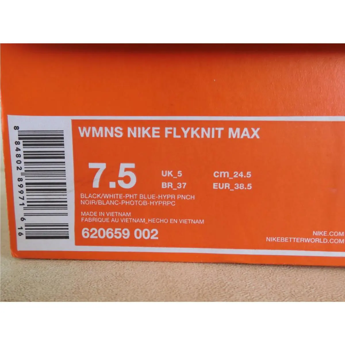 Nike shoes - Nike Flyknit Max - Flyknit Max - 620659 002 - Black (UPC: 884802899716) 6