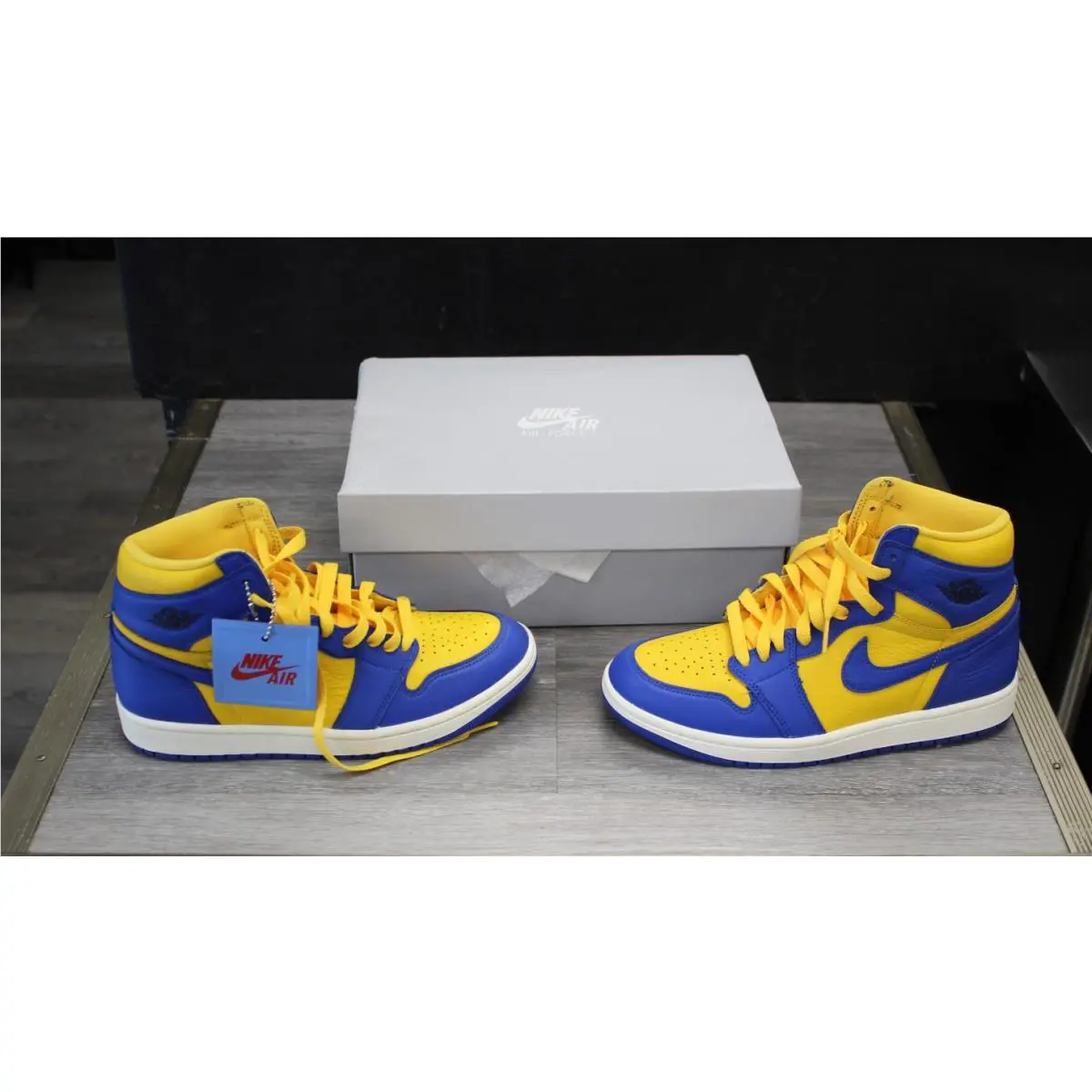 Nike shoes - Nike Air Force 1 - Air Force - Blue / Yellow 0
