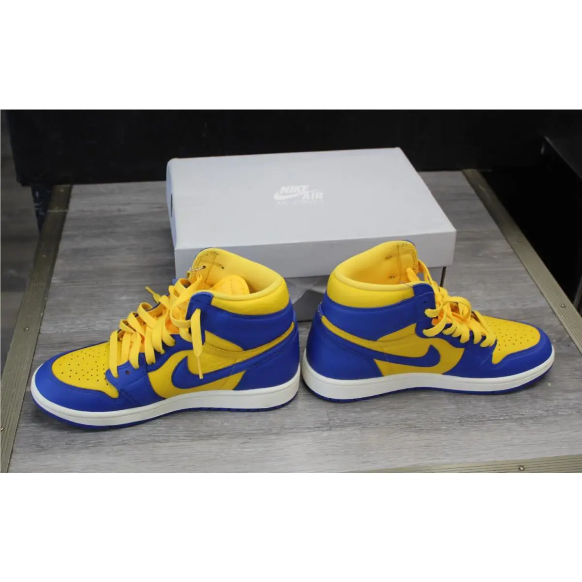 Nike shoes - Nike Air Force 1 - Air Force - Blue / Yellow 1