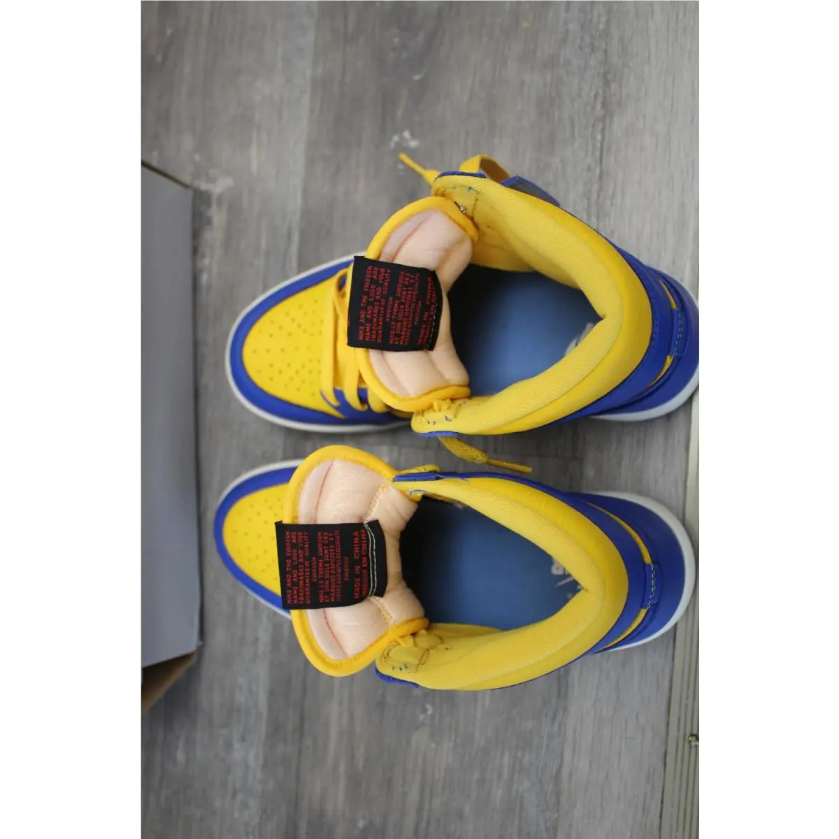 Nike shoes - Nike Air Force 1 - Air Force - Blue / Yellow 2