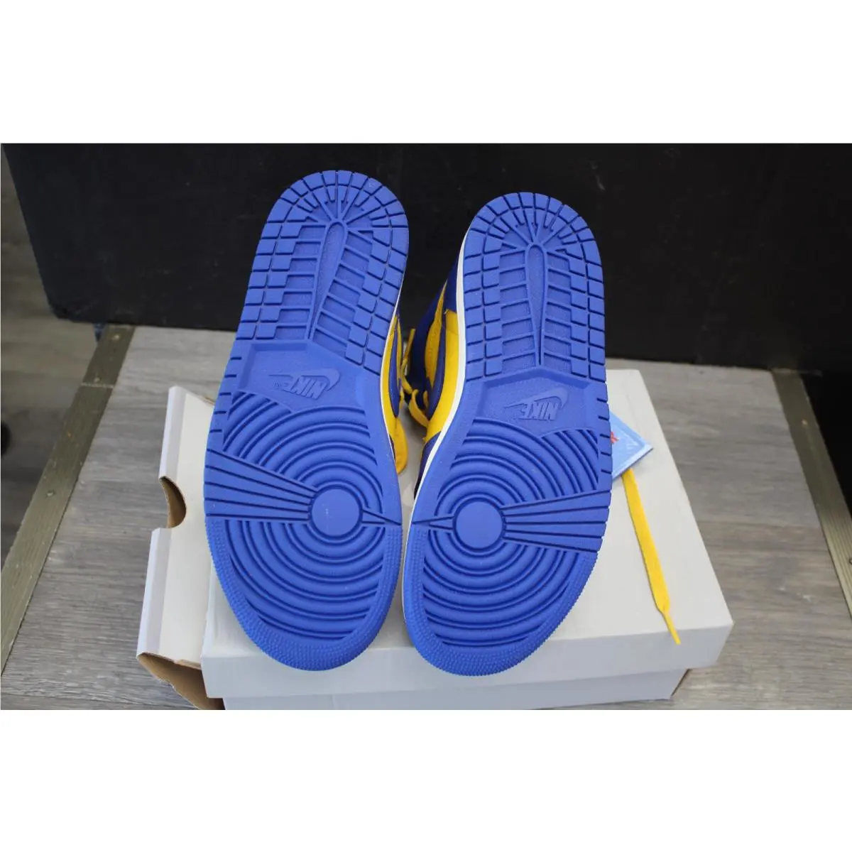 Nike shoes - Nike Air Force 1 - Air Force - Blue / Yellow 3