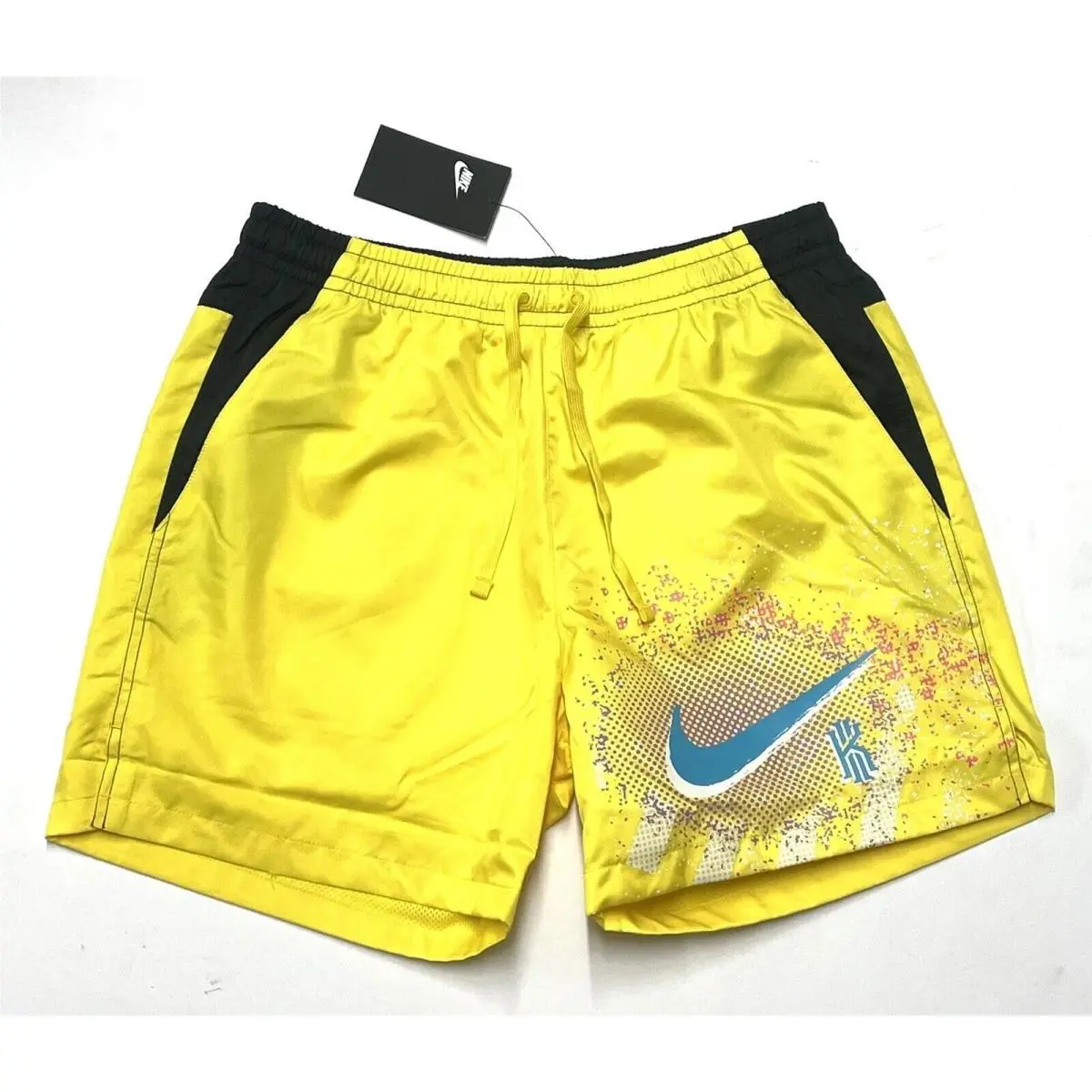 Kyrie Basketball Shorts Mens Size M CZ8993-731 90s Style Woven Graphic by Nike