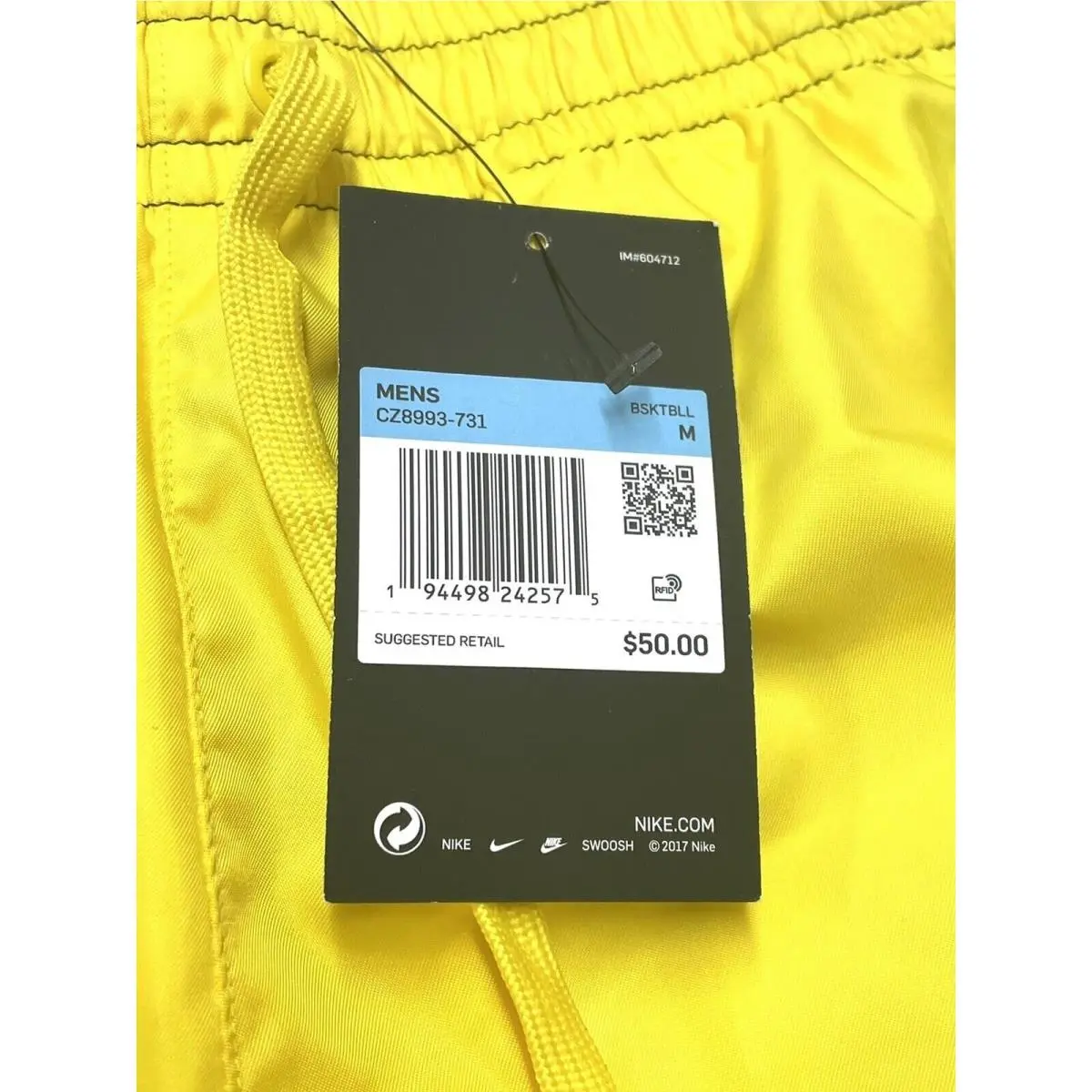 Nike clothing - Kyrie - Kyrie - CZ8993-731 - Yellow, Manufacturer: Opti Yellow/Black (UPC: 194498242575) 1