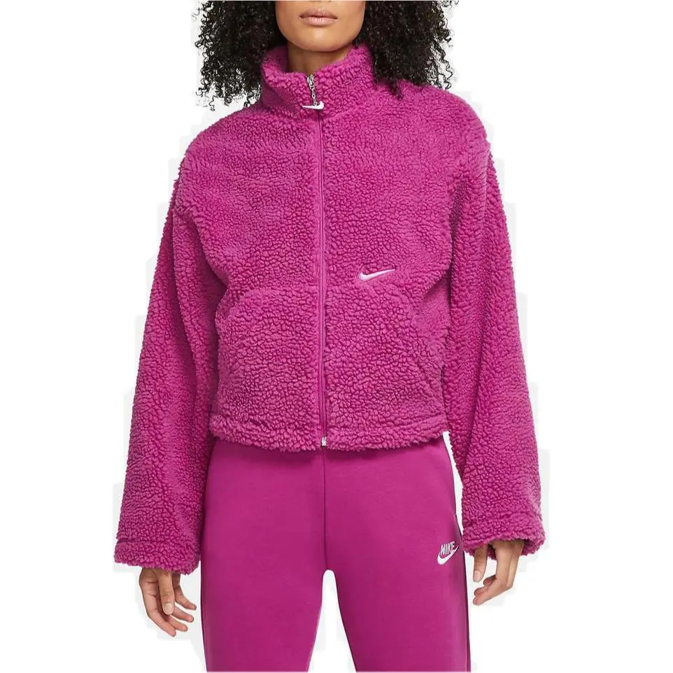 Nike Women`s Nsw Swoosh Jacket Sherpa Cactus Flower X-small