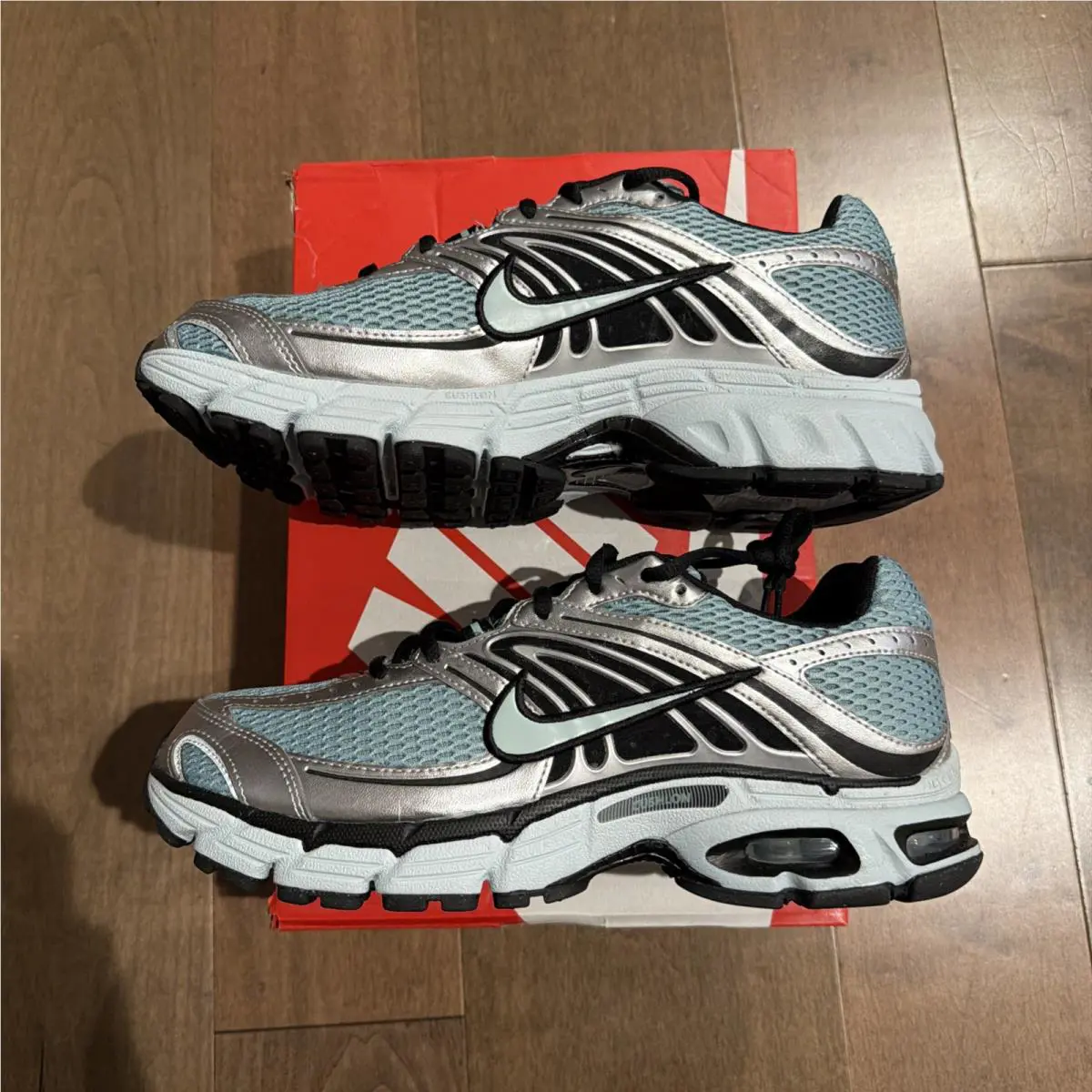 Nike shoes - Nike Air Max 2 - Air Max - Cannon/Black/Metallic Silver/Green Haze (UPC: 0198484777010) 0