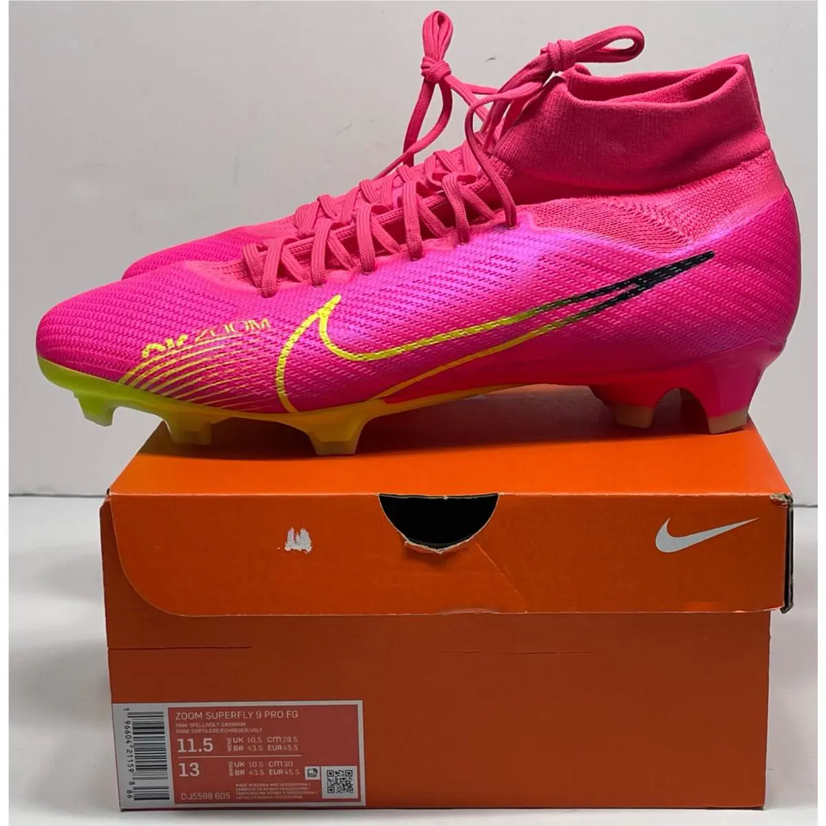 Nike Zoom Superfly 9 Academy IC Generation Pack Copper DJ5627-605 Men`s 11.5