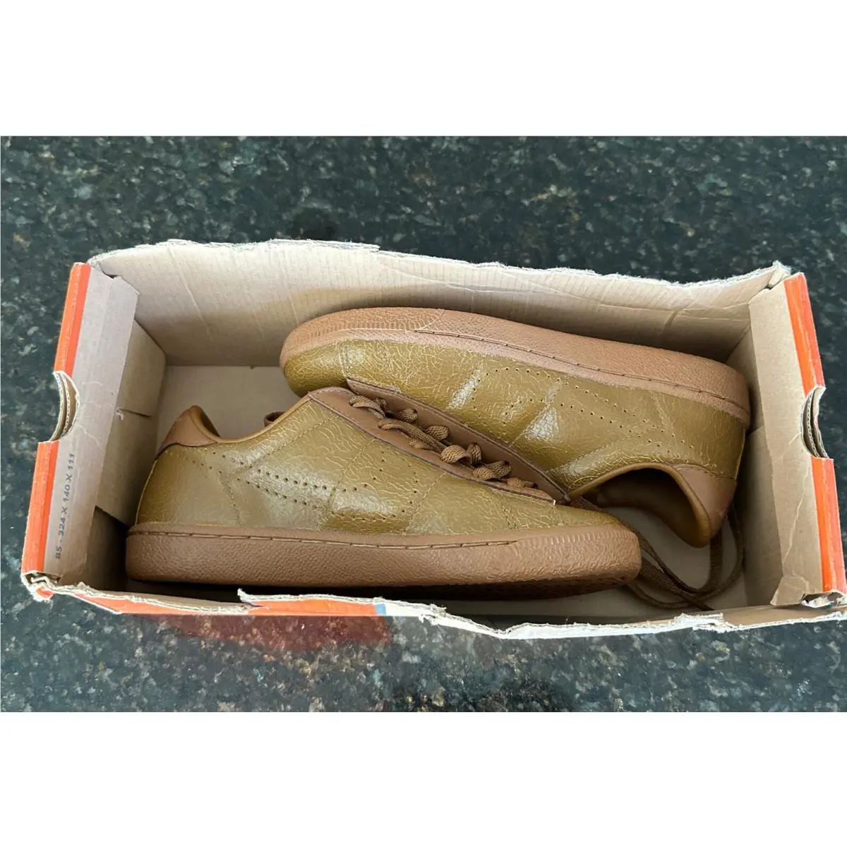 Nike Women’s Forest Hills Swoosh Cortez Retro Brown Leather Shoes 5.5 307269